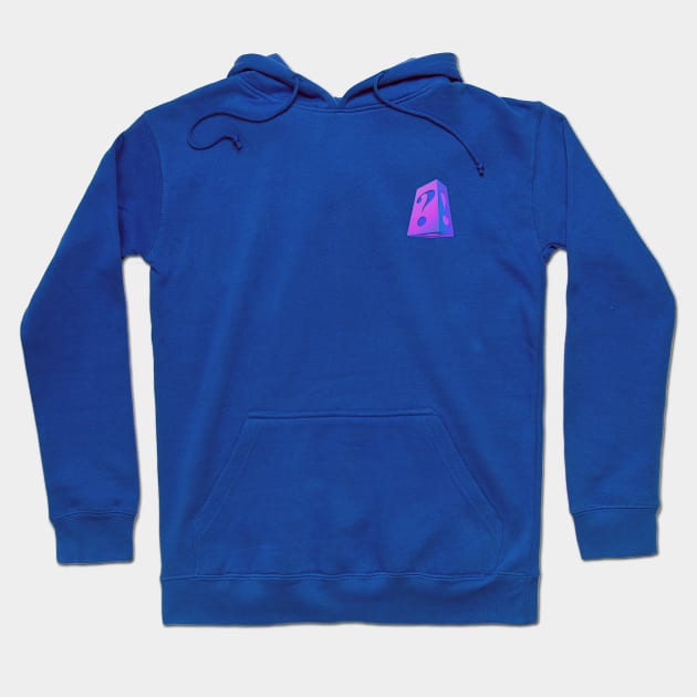 Purple Punctuation  Cube Hoodie by Kalma Kun